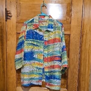 Allison Daley Vibrant Multicolor Top